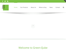Tablet Screenshot of green-qube.com
